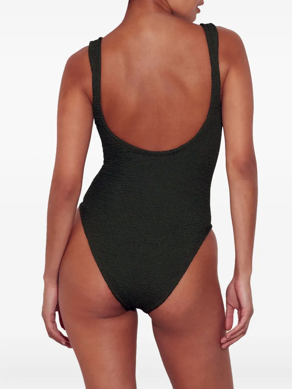 Hunza G Celine ring-detail swimsuit Groen