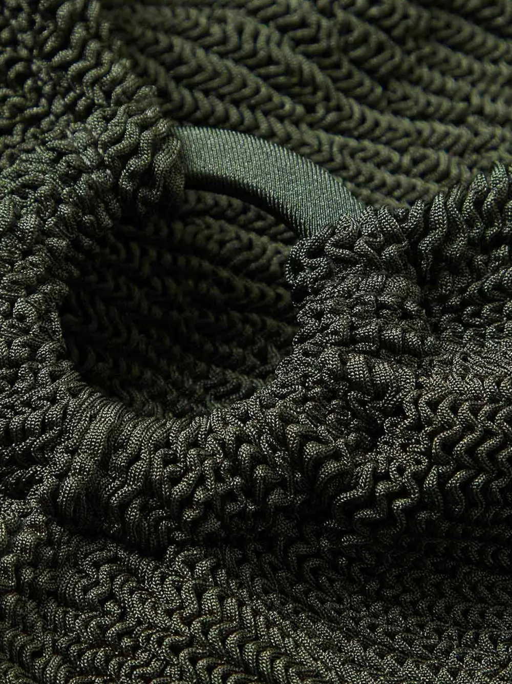 Hunza G Celine ring-detail swimsuit Groen