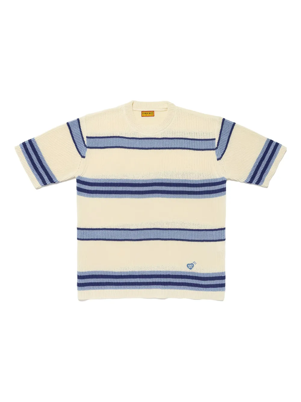 Human Made striped crewneck knit T-shirt | Blue | Image 1