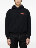 Eden Power Corp logo-print drawstring hoodie - Black