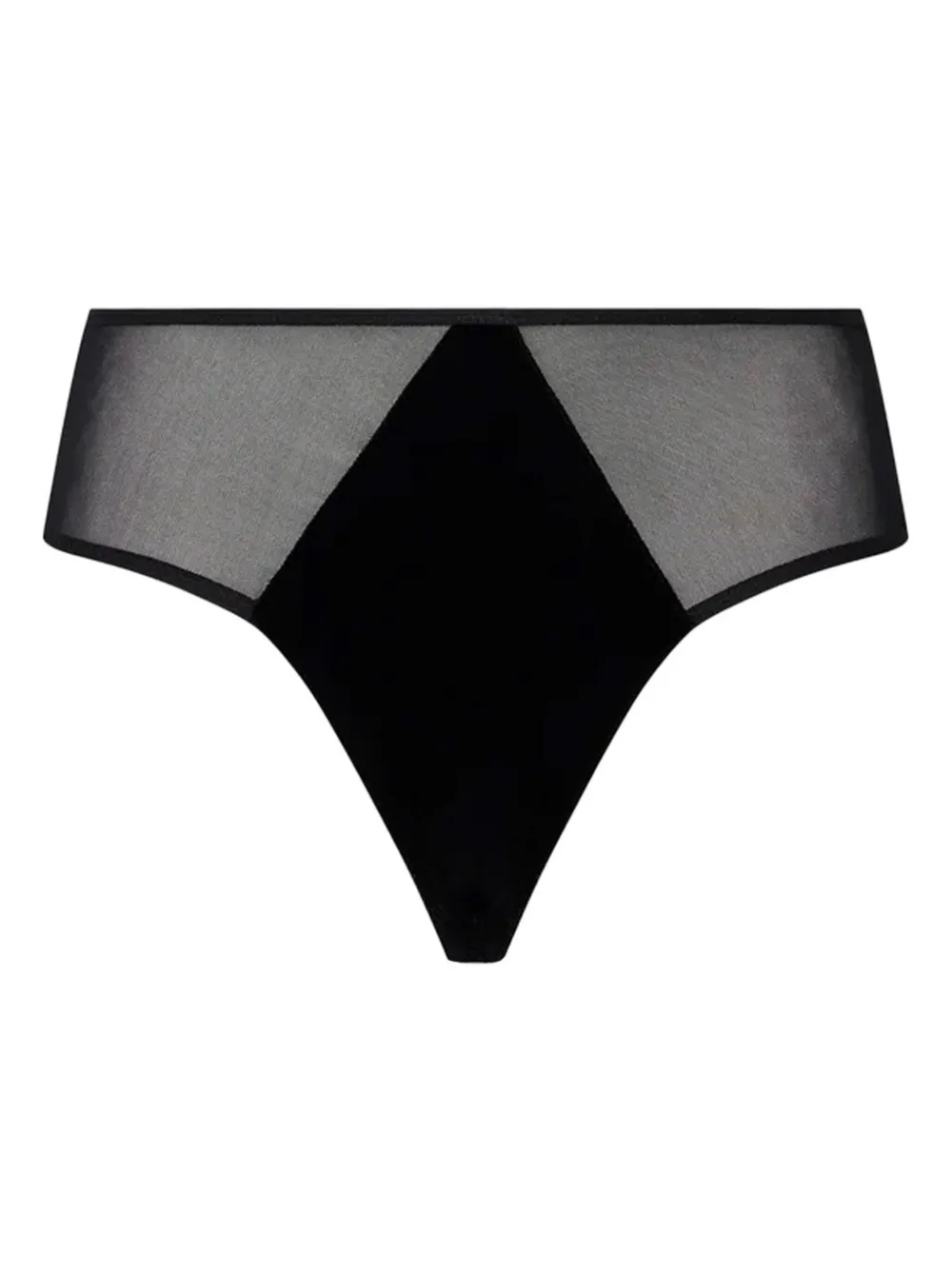 velvet mesh briefs
