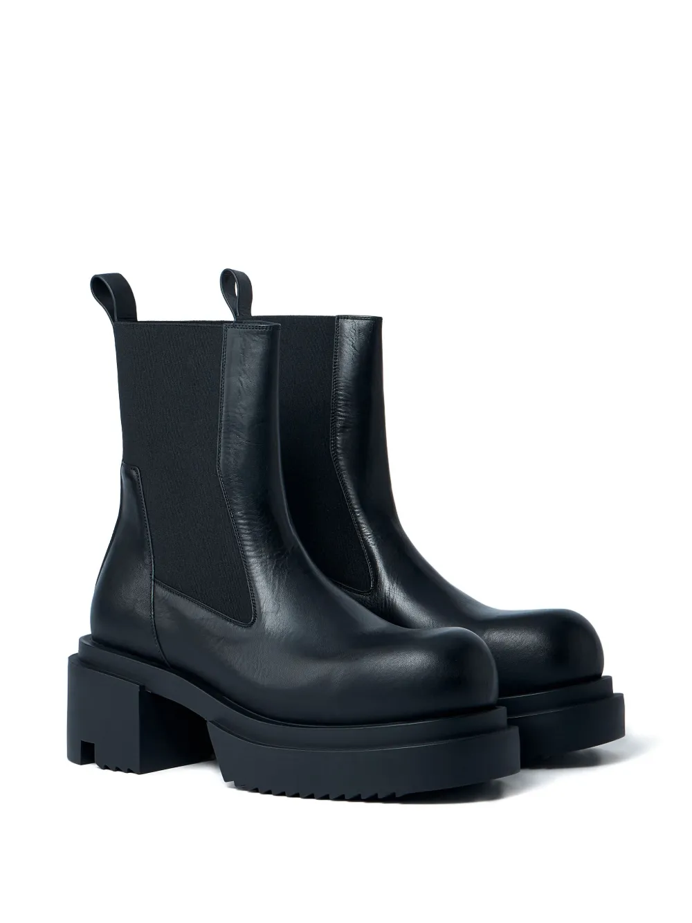 Rick Owens 80mm elastic-panel block-heel boots Black