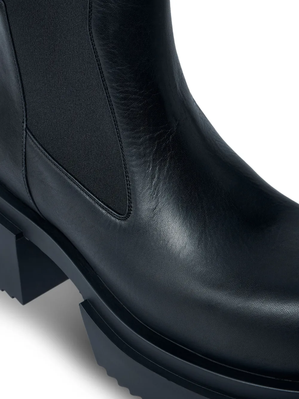Rick Owens 80mm elastic-panel block-heel boots Black