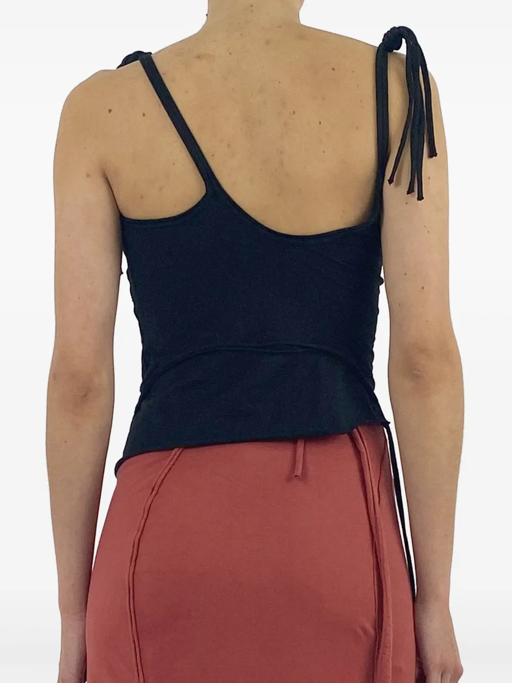 Ottolinger multi-strap asymmetric top Zwart