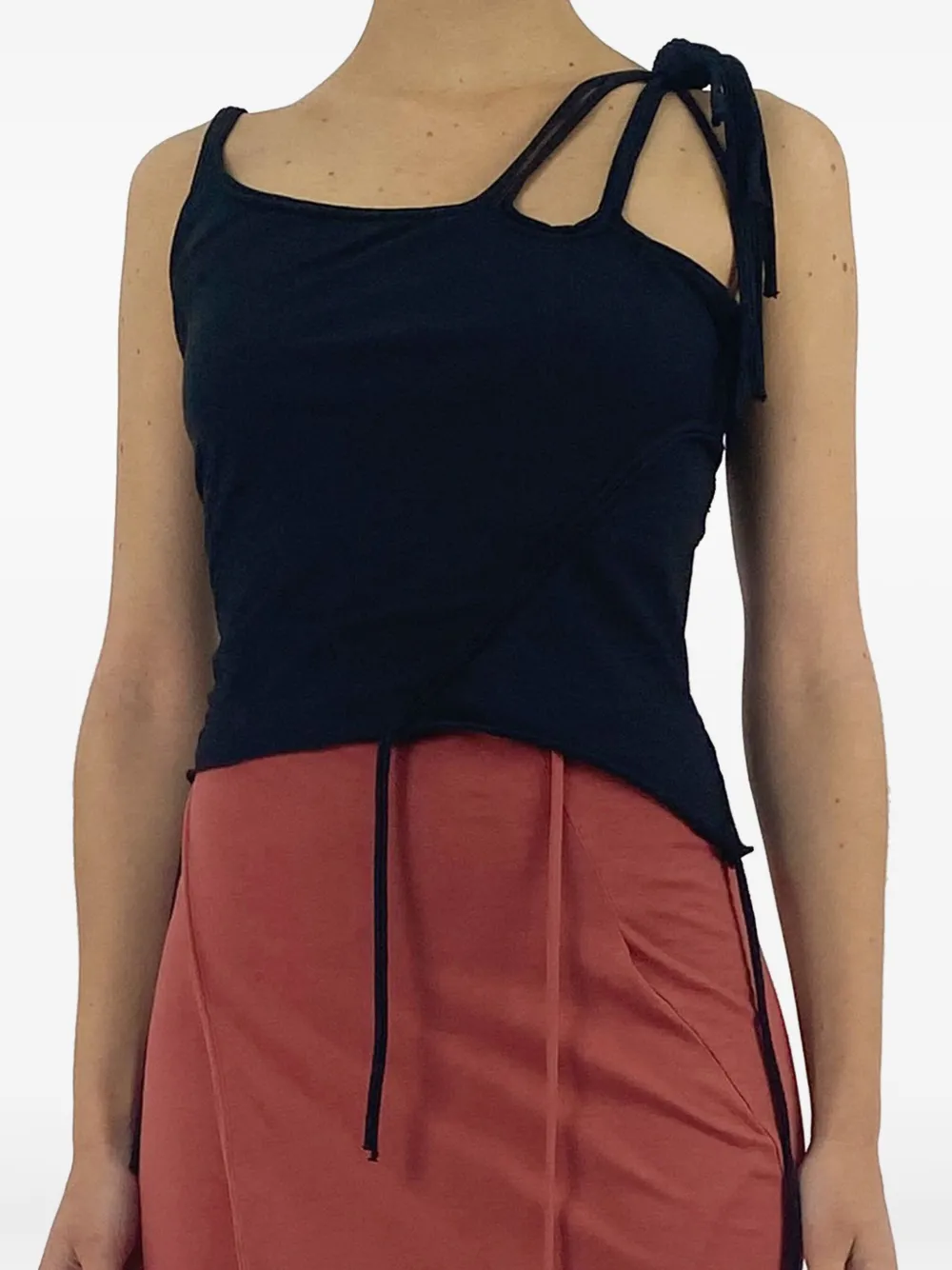 Ottolinger multi-strap asymmetric top Zwart