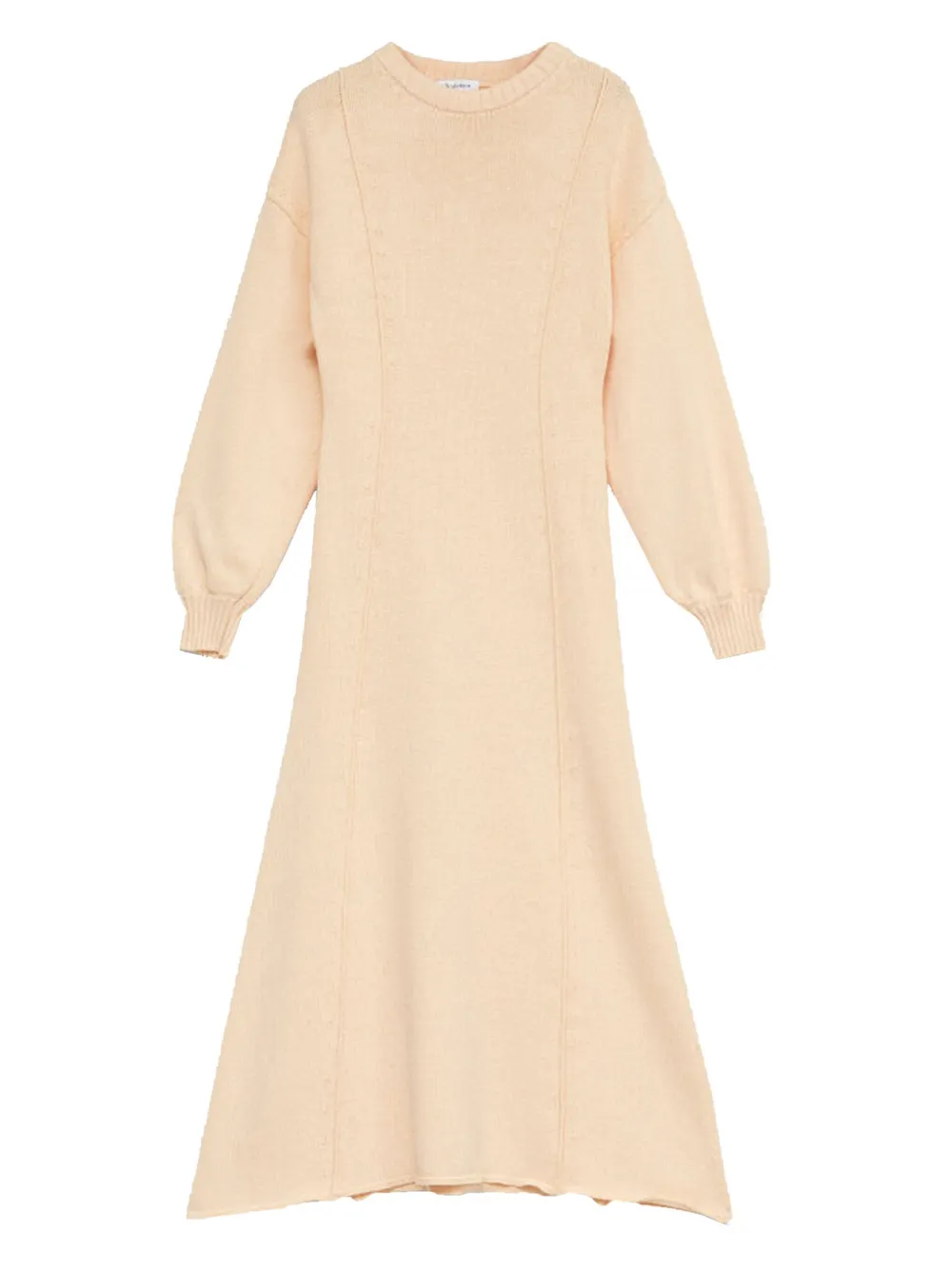 Rodebjer cuffed-sleeves midi dress Beige