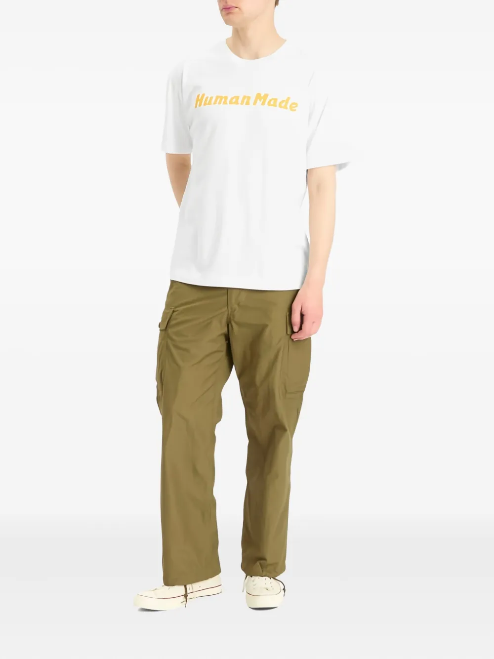 Human Made logo-motif crew-neck T-shirt - Wit