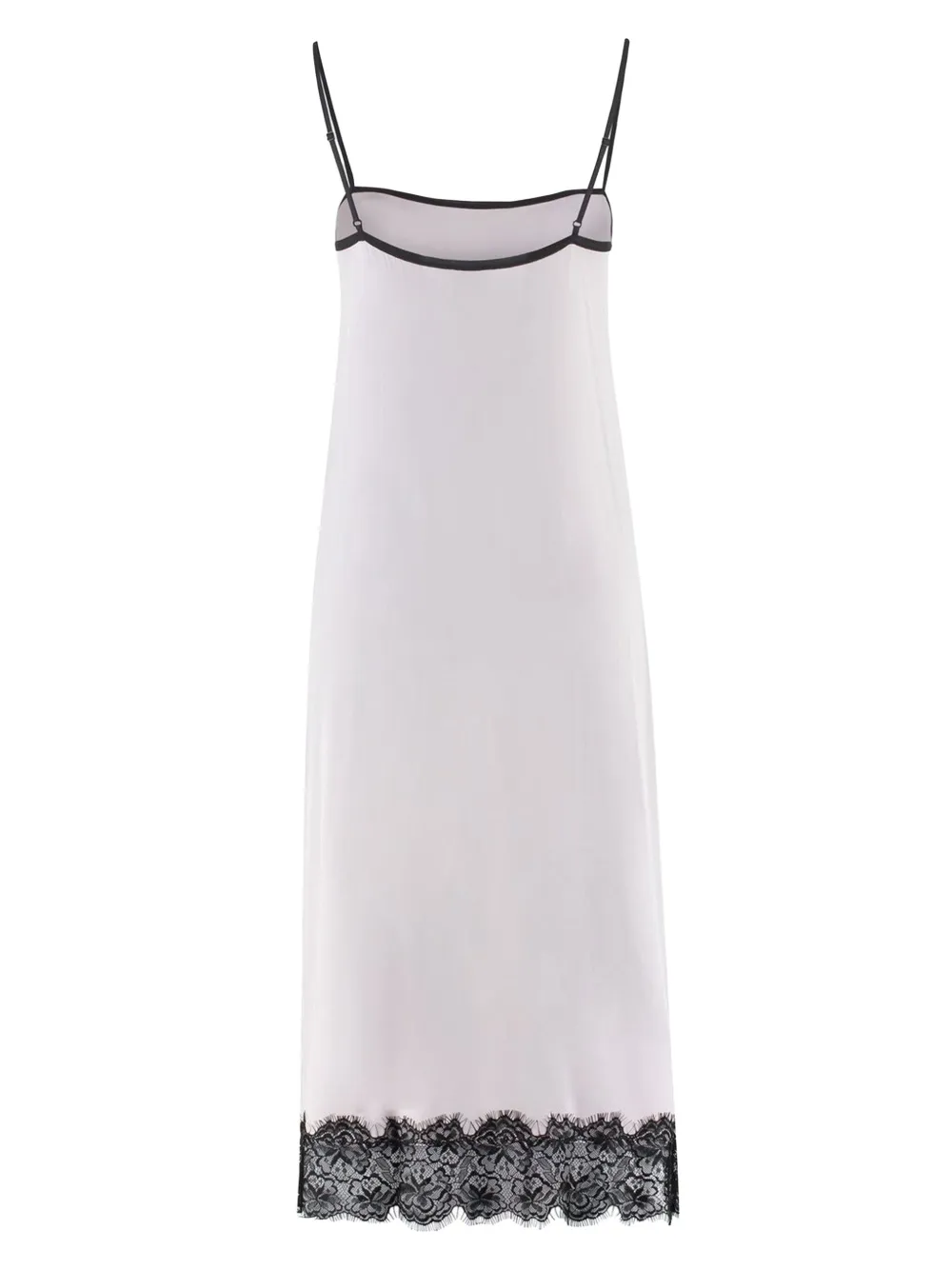 GANNI lace-trimmed slip dress Roze