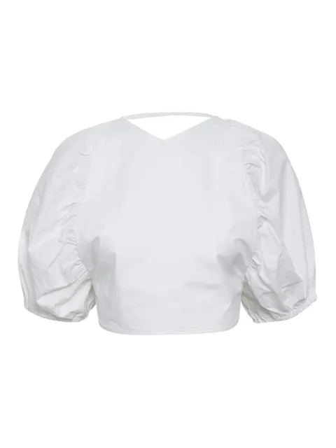 Gestuz Svala puff-sleeve lace-up top