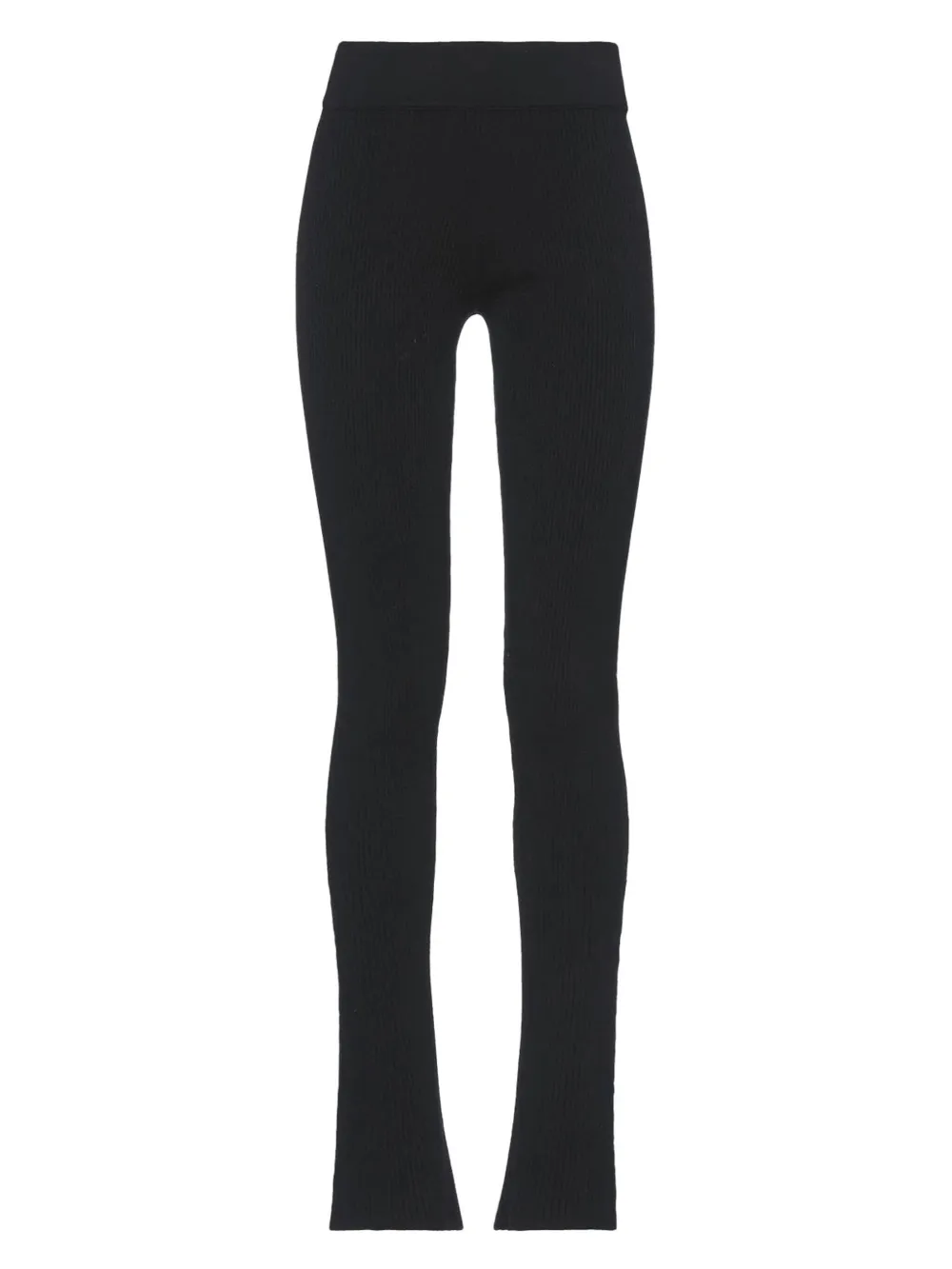 ribbed slim-fit trousers