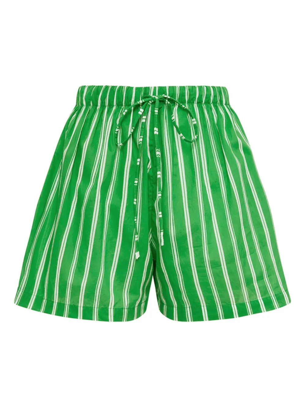 Faithfull the Brand Sereno striped drawstring shorts Groen
