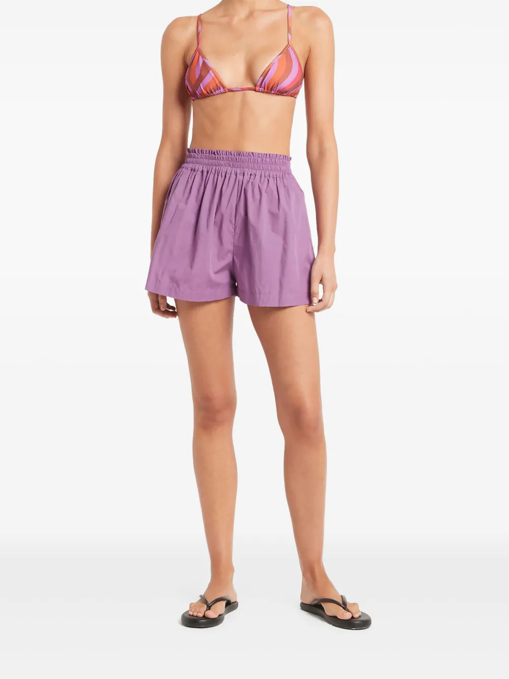 Faithfull the Brand Elva poplin shorts Paars