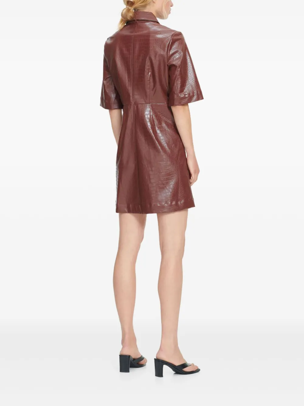 SAMSOE Myla short-sleeve shirt dress Bruin