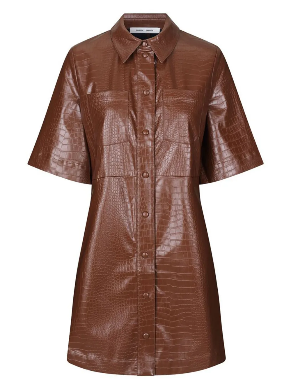 SAMSOE Myla short-sleeve shirt dress Bruin