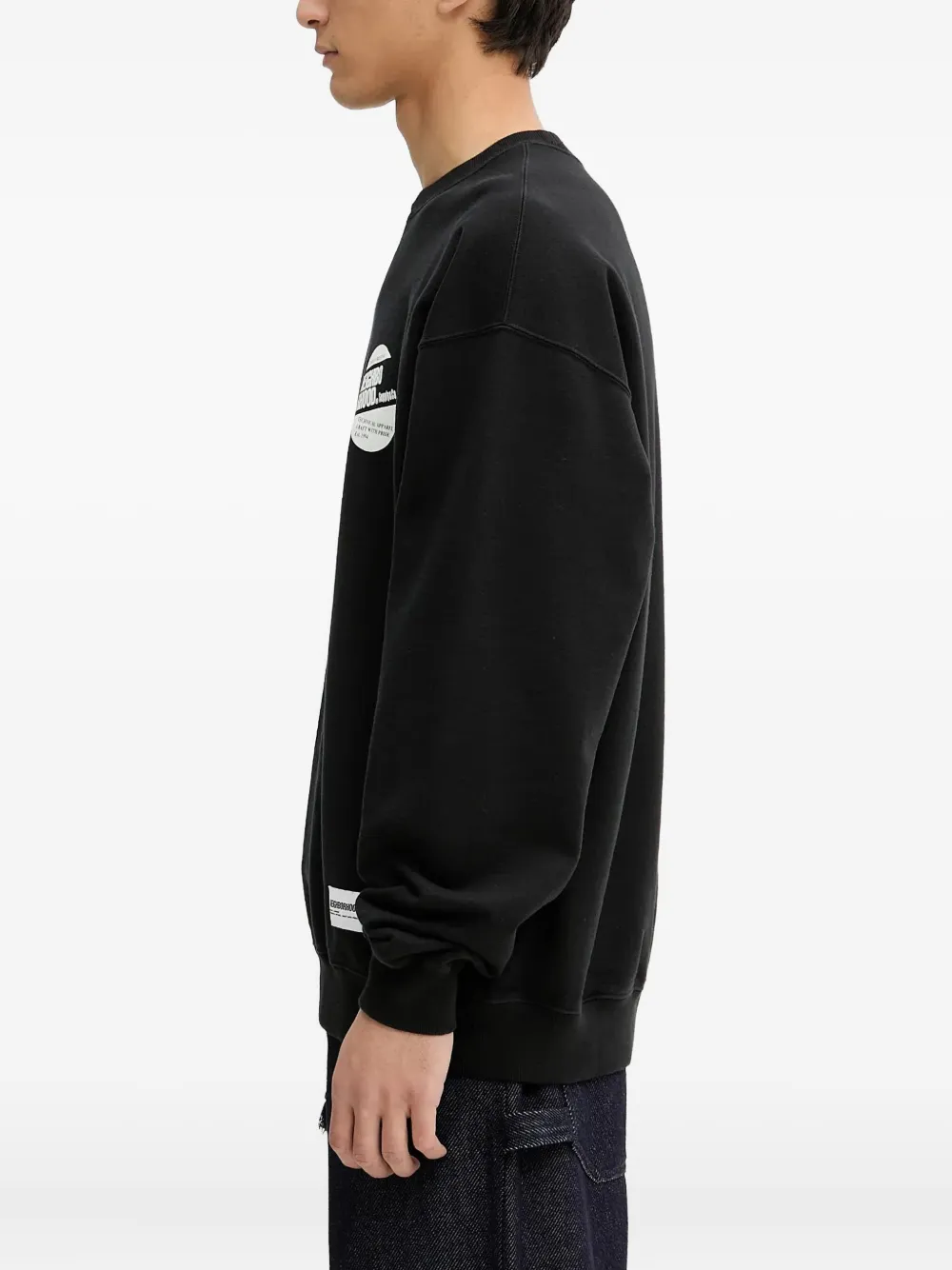Neighborhood Sweater met logoprint Zwart