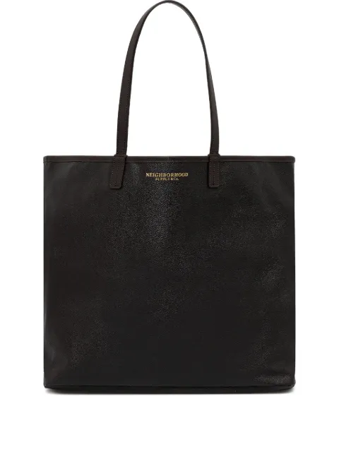 Neighborhood leather tote bag