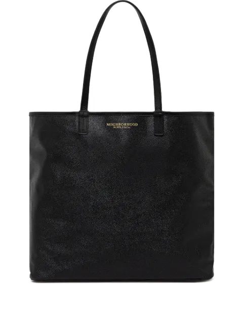 Neighborhood leather tote bag