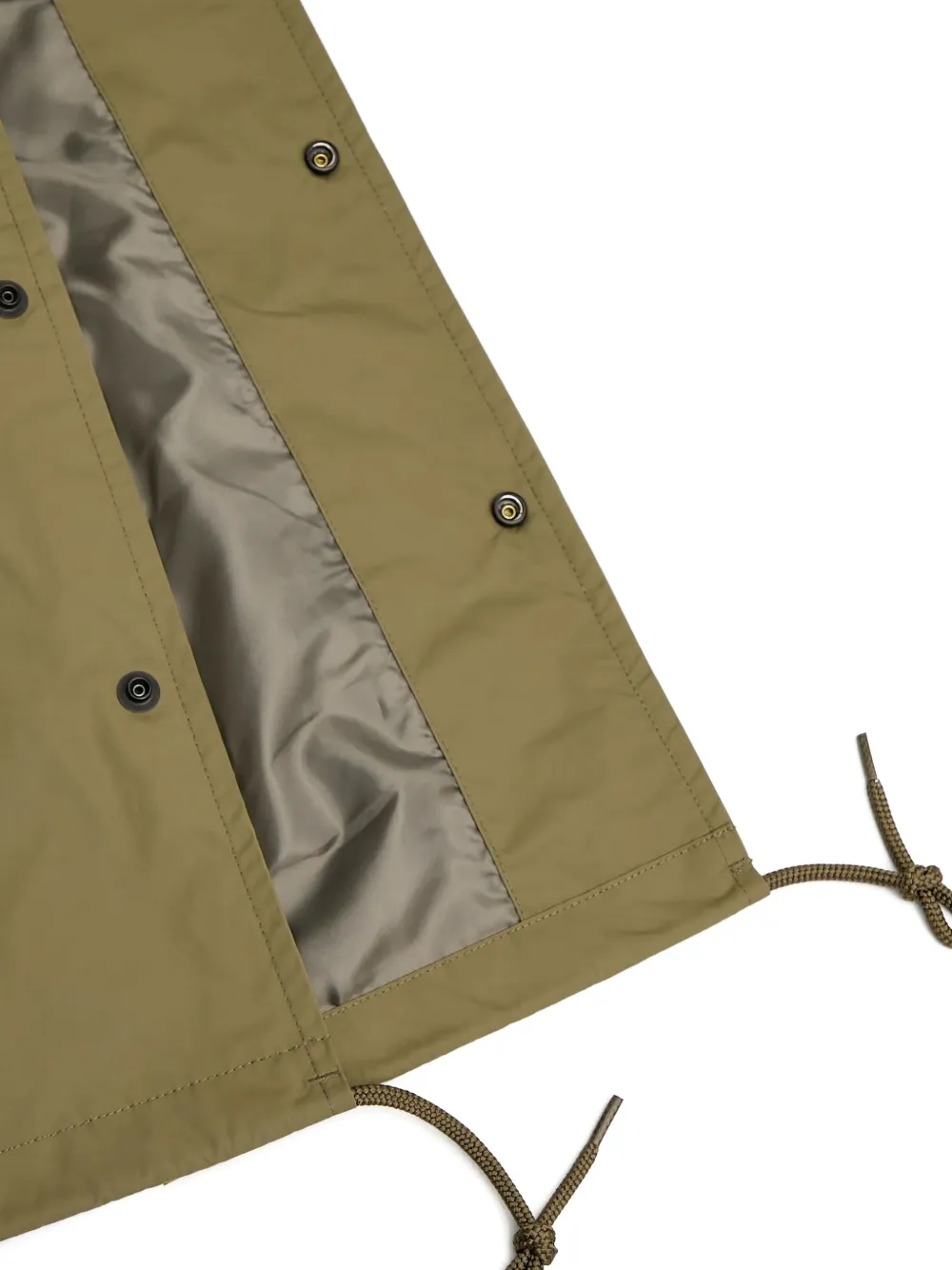 Neighborhood Windjack met logoprint en knoopsluiting Groen