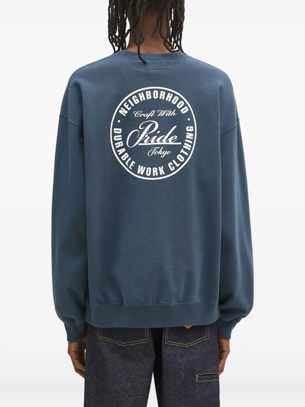 Neighborhood Sweater met ronde hals Blauw
