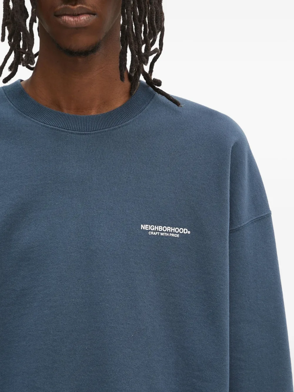 Neighborhood Sweater met ronde hals Blauw