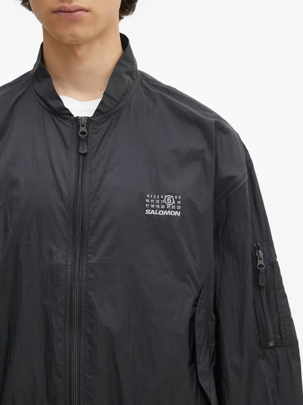 MM6 Maison Margiela x Salomon jack met nummer-patroon Zwart