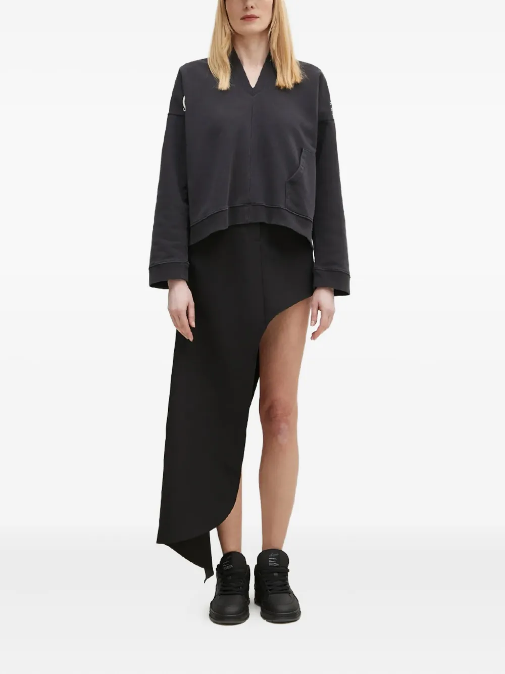 MM6 Maison Margiela Sweater met V-hals Zwart