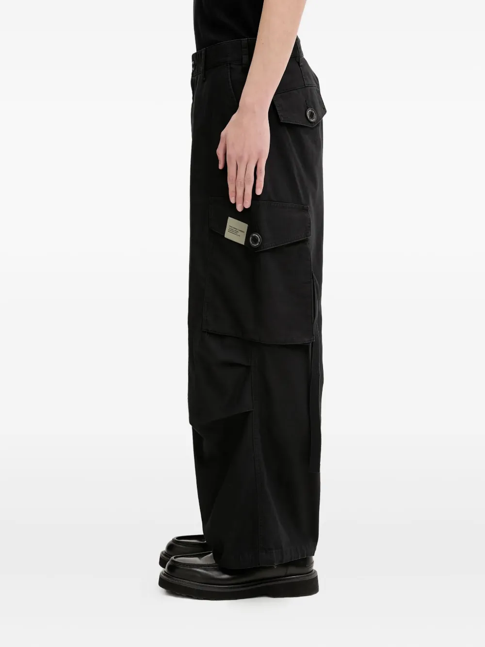 Neighborhood Cargo broek met logopatch Zwart