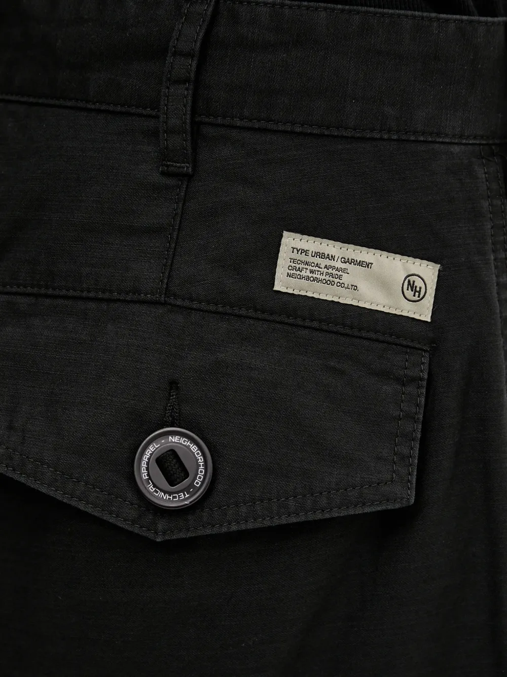 Neighborhood Cargo broek met logopatch Zwart