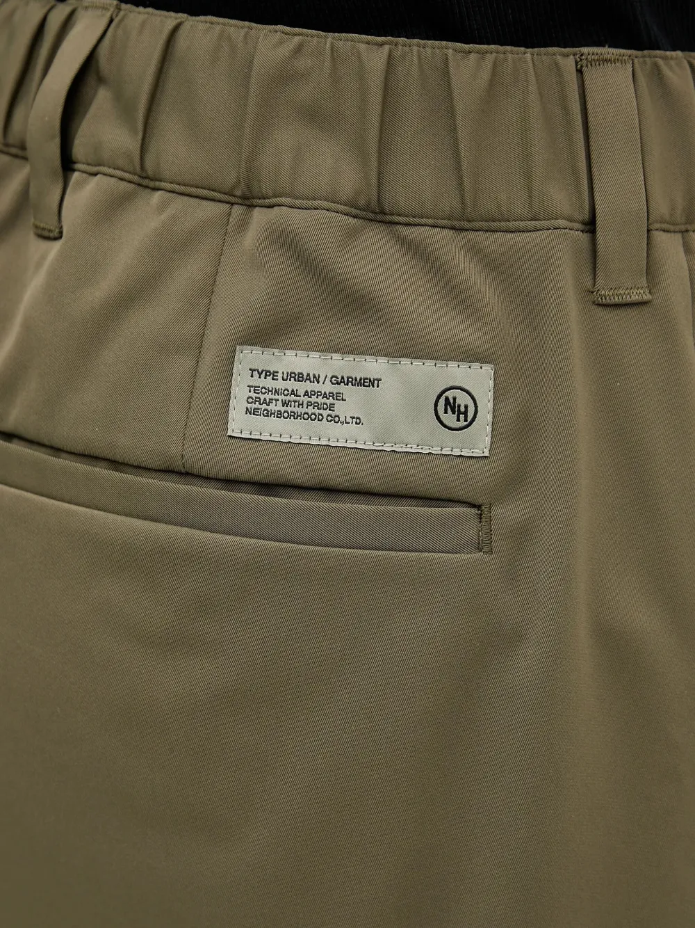 Neighborhood Broek met elastische tailleband Groen