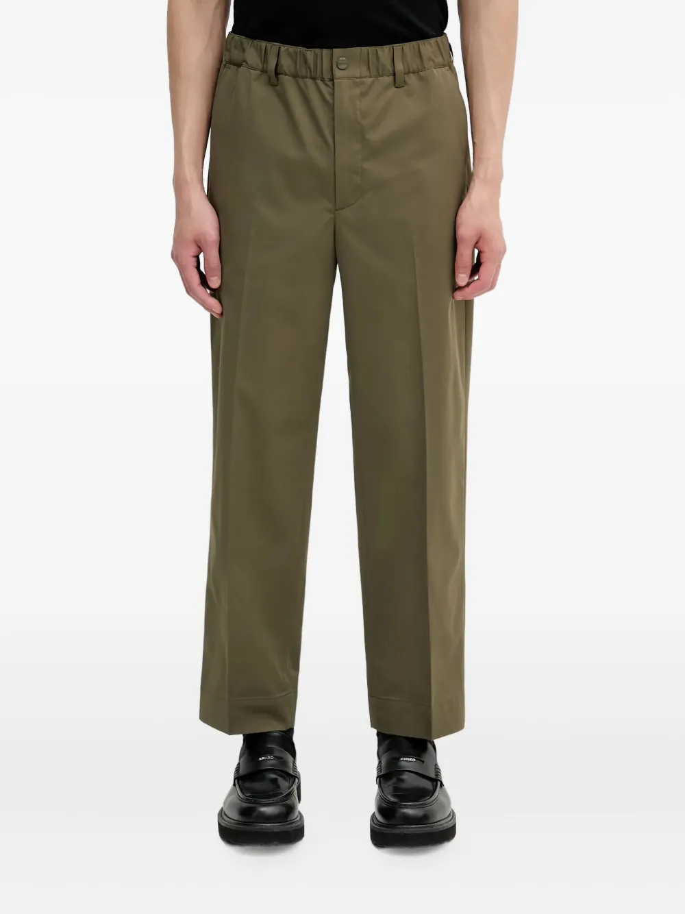 Neighborhood Broek met elastische tailleband Groen