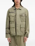 Neighborhood patterned-pocket jacket - Green