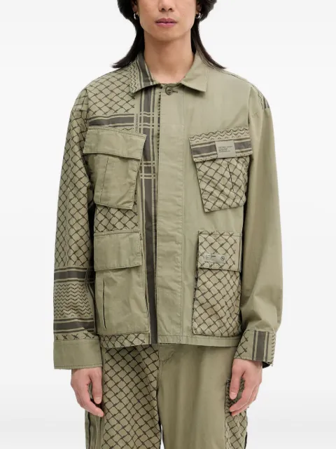 Neighborhood patterned-pocket jacket
