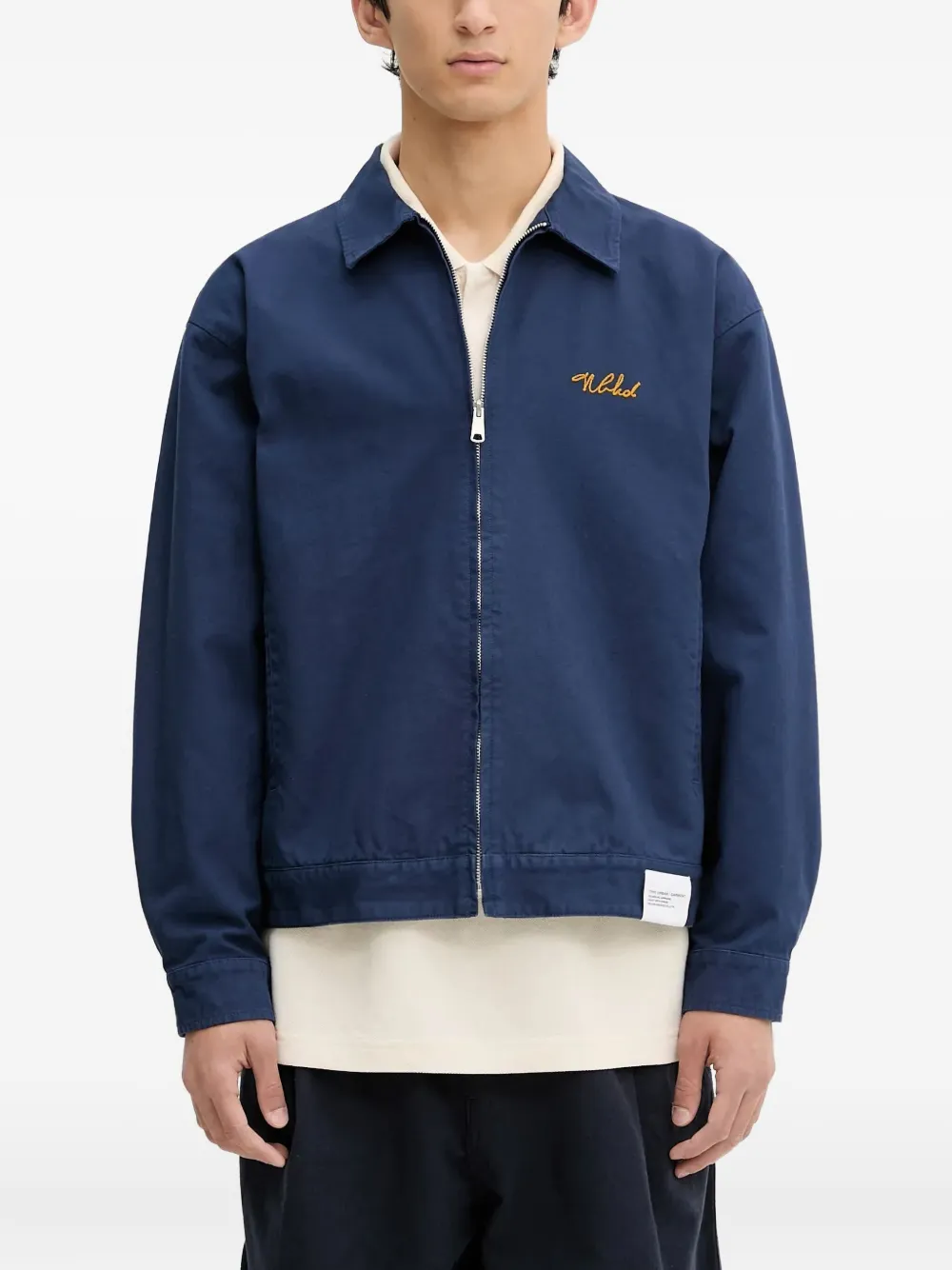 Neighborhood Geborduurd jack Blauw