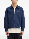 Neighborhood embroidered zip-up jacket - Blue