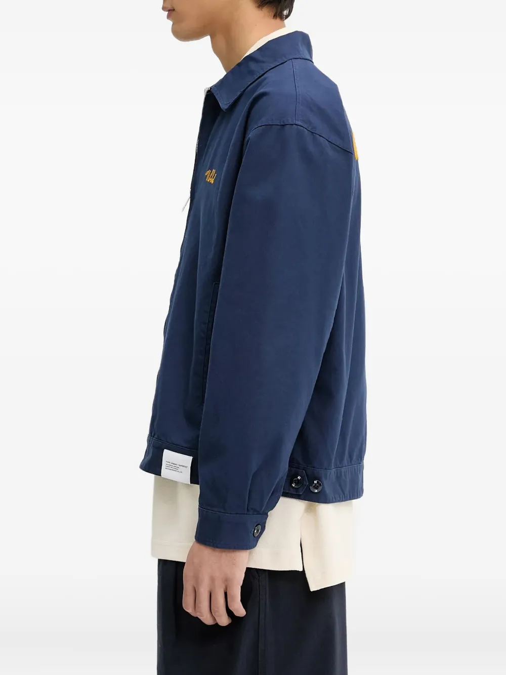 Neighborhood Geborduurd jack Blauw