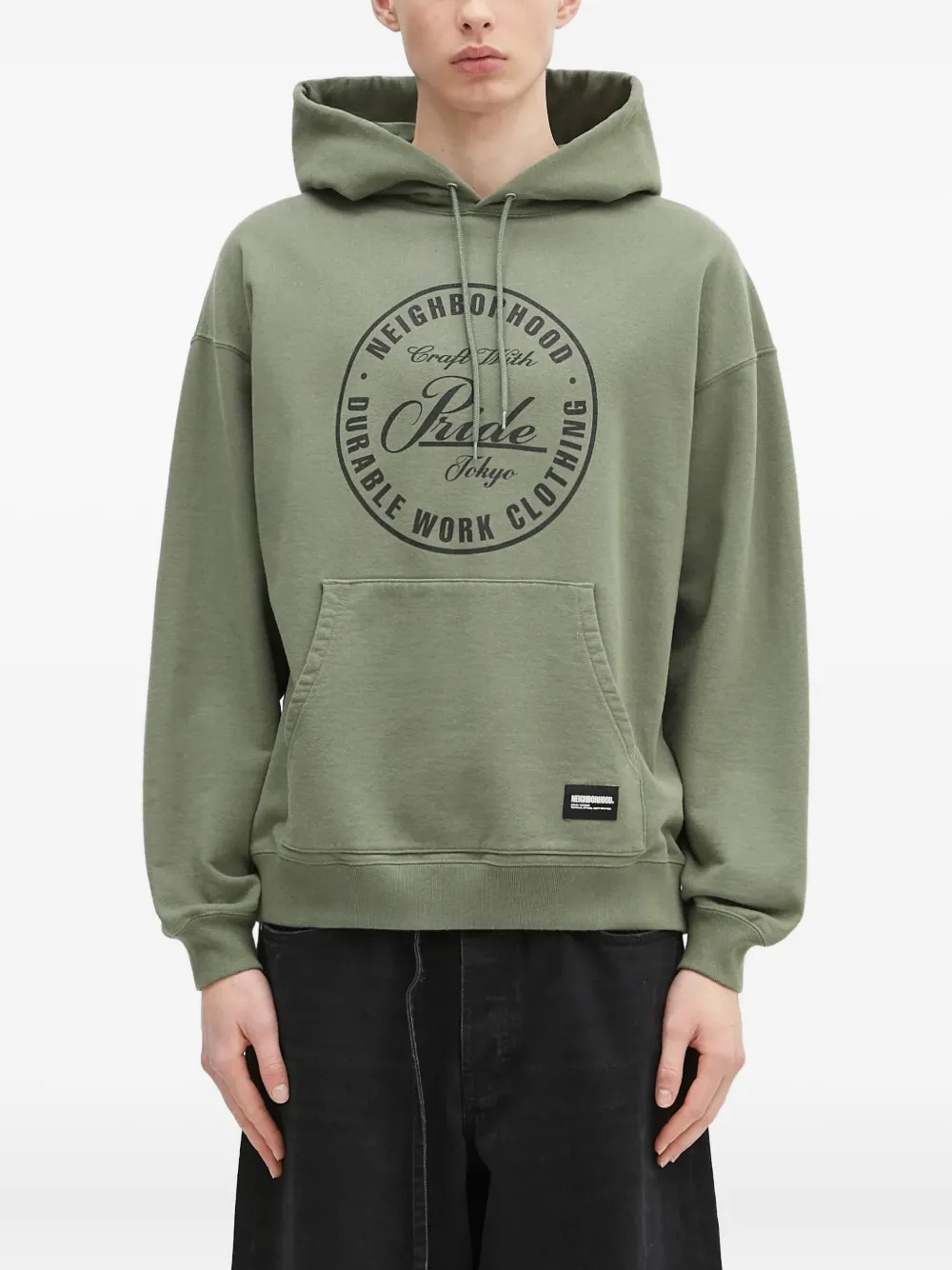 circular-logo hoodie