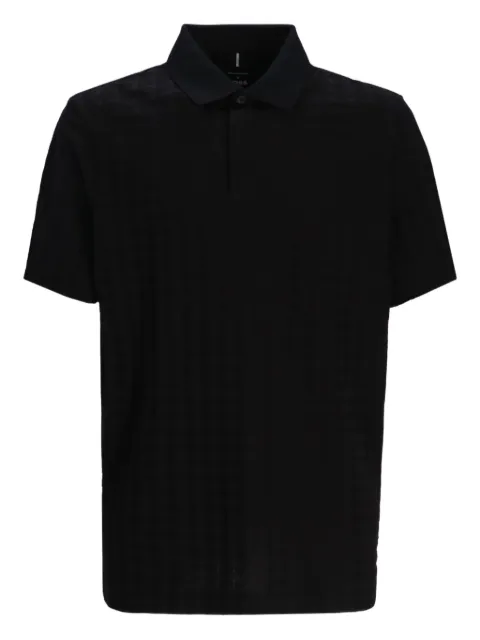 BOSS textured polo shirt