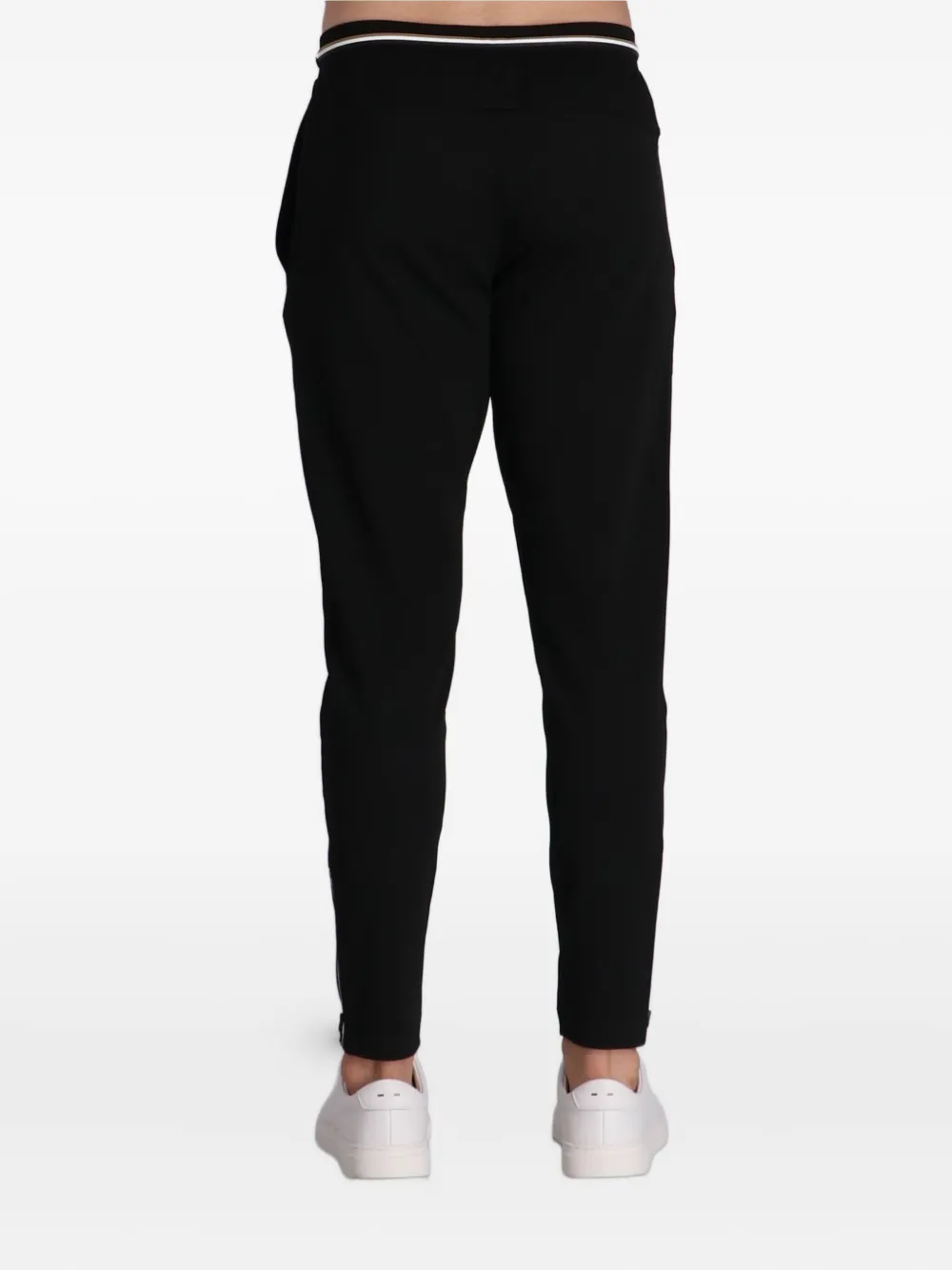 BOSS Trainingsbroek met logodetail en rits Zwart