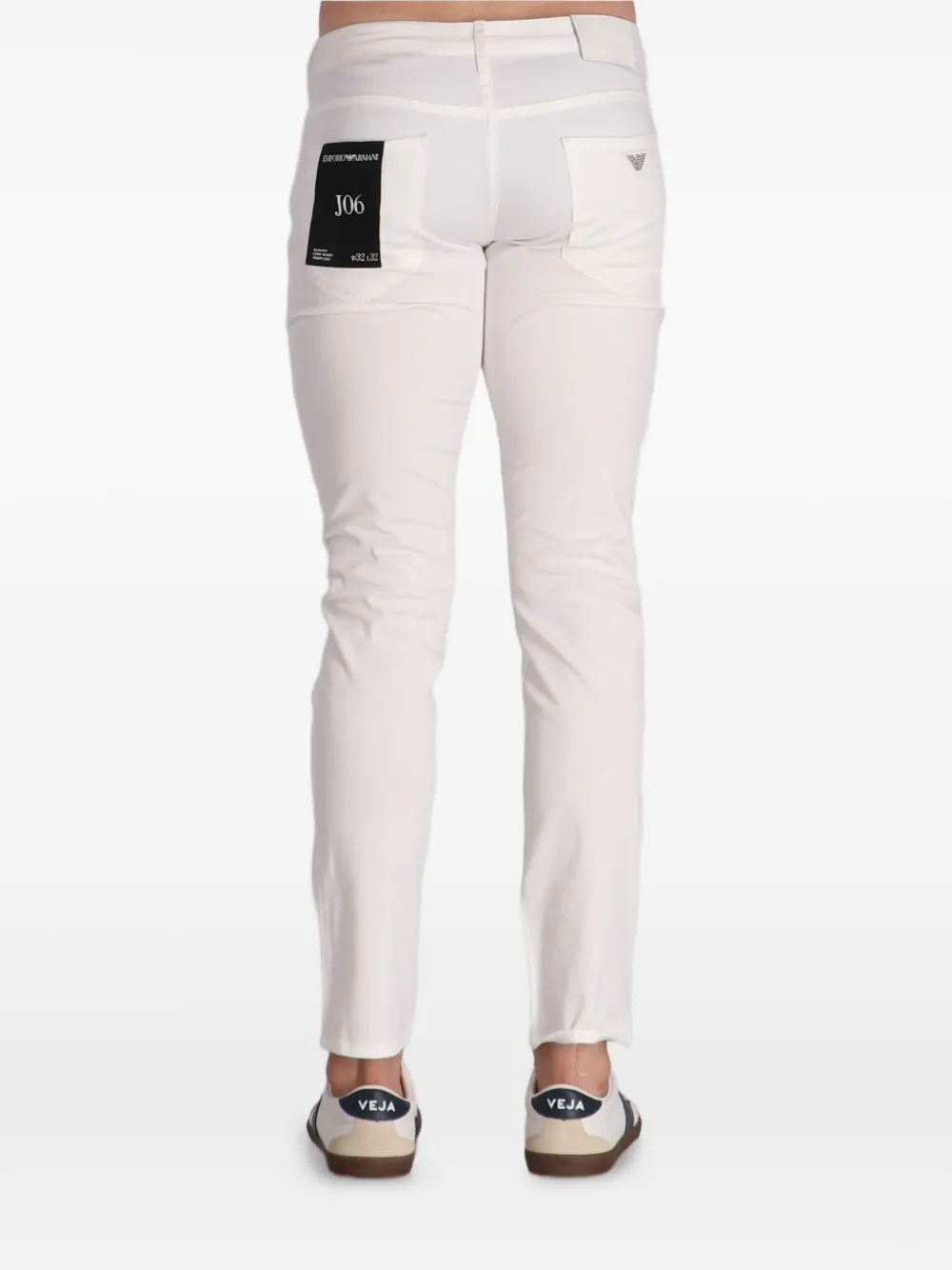 Emporio Armani J06 katoenen broek - Wit
