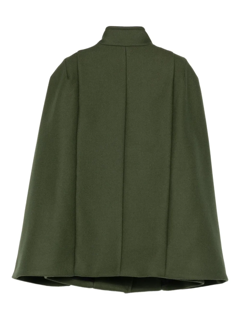 Balmain Kids wool-blend cape coat Groen