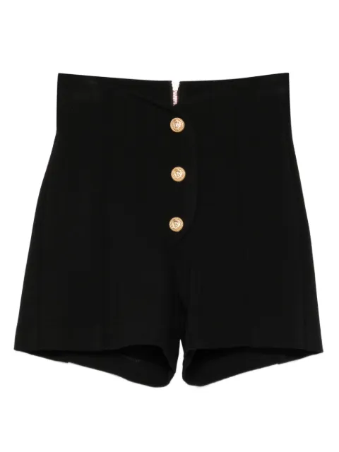 Balmain Kids button-detail high-waisted shorts