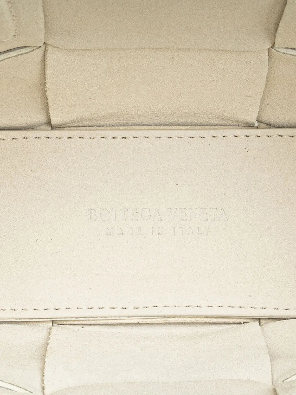 Pre-owned Bottega Veneta 2021-2025 Mini Lambskin Intreccio Arco Tote Satchel