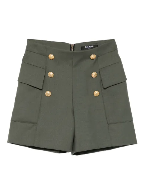 Balmain Kids pocketed button-detail shorts