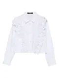 Balmain Kids ruffled shirt - White