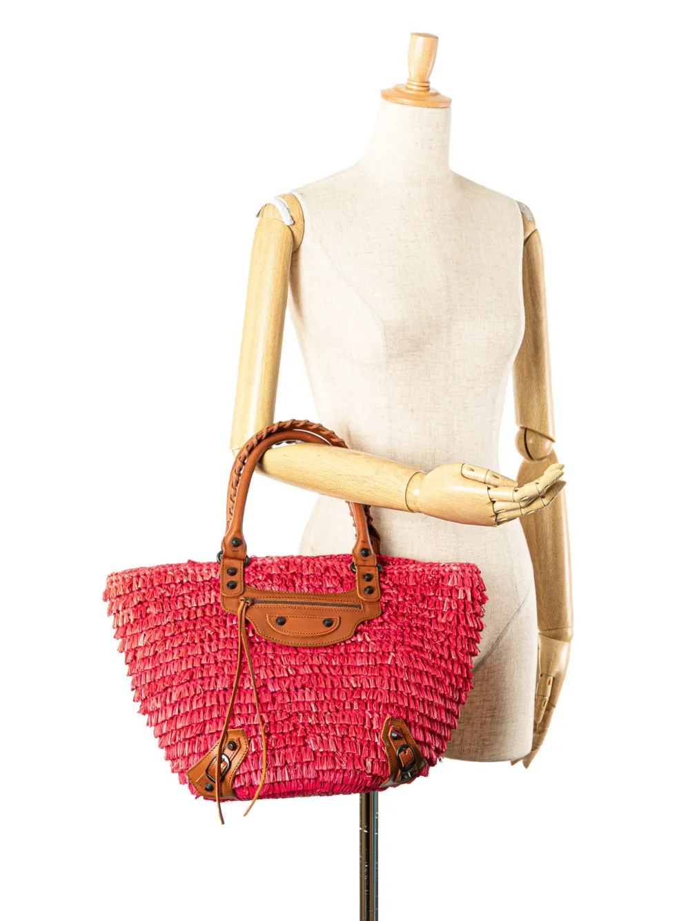 Balenciaga Pre-Owned 2005-2025 Small Raffia Motocross Panier Basket tote bag | Pre-Owned | Image 2