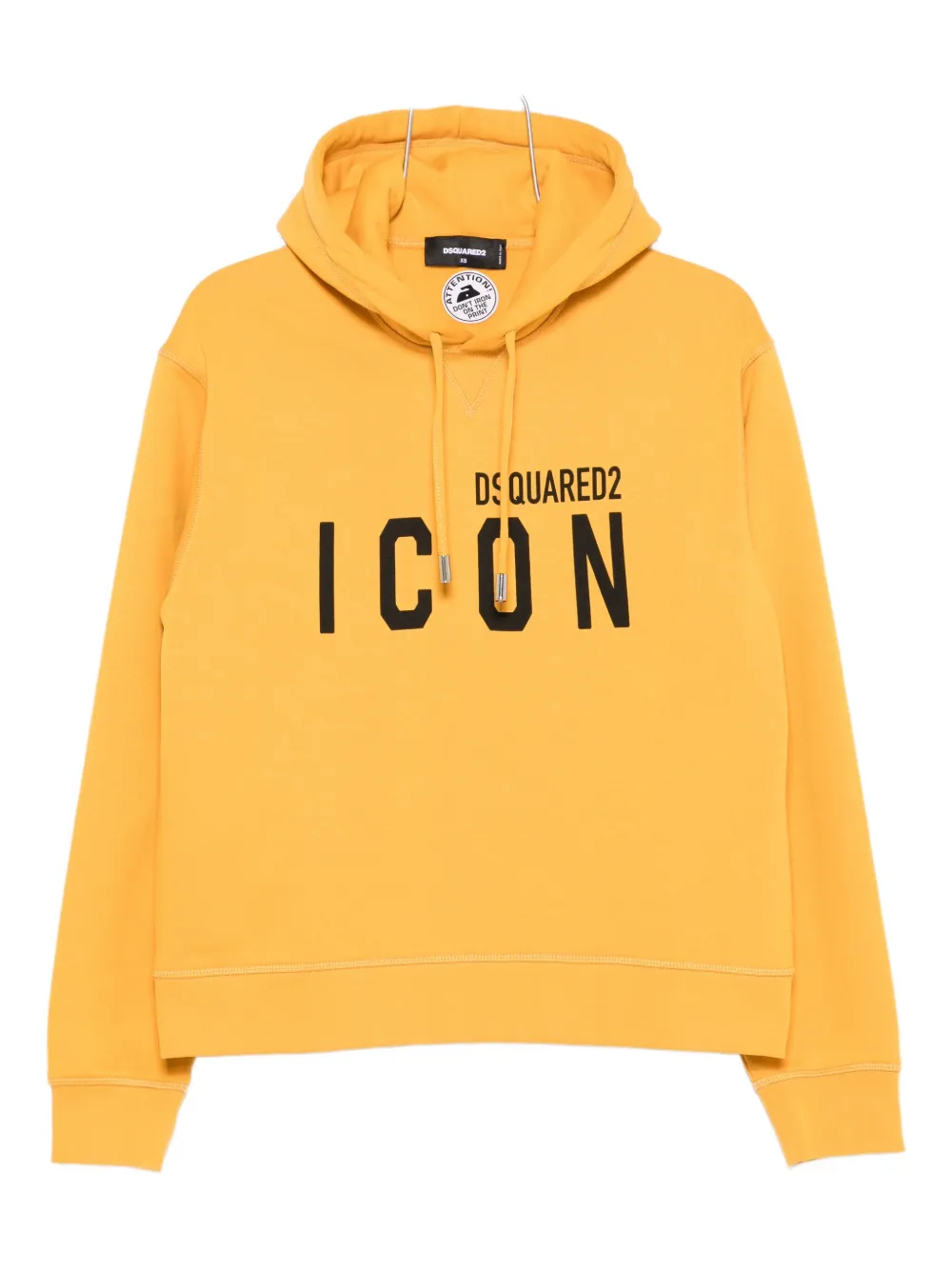 DSQUARED2 Icon-logo hoodie Geel