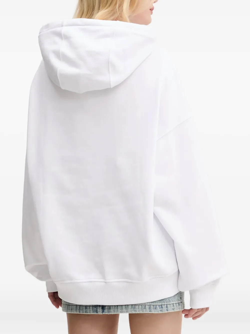 Fiorucci Hoodie met grafische print Wit