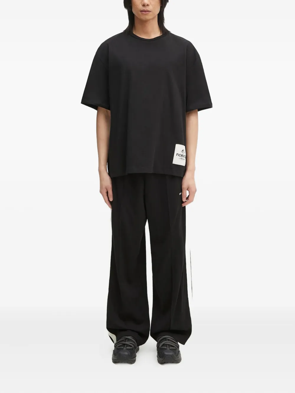 Fiorucci T-shirt met logopatch Zwart