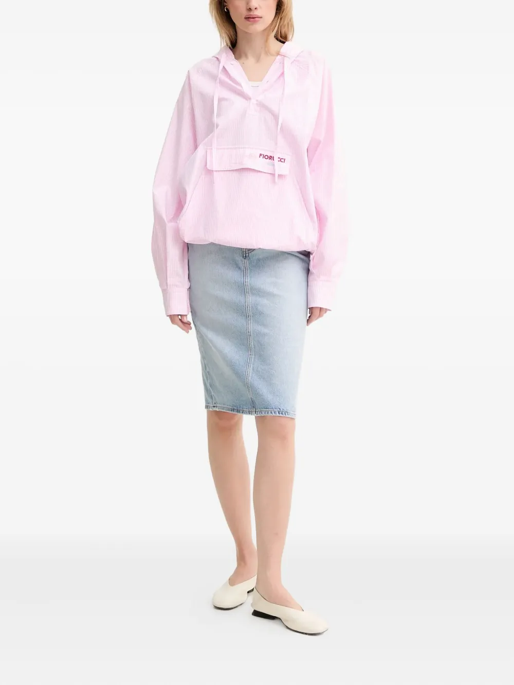 Fiorucci Hoodie met gingham ruit - Roze