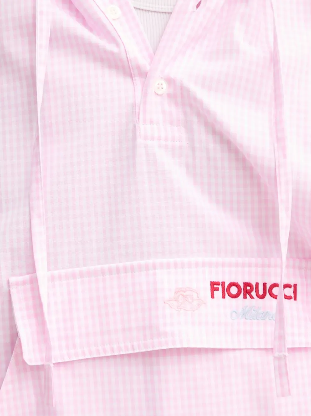 Fiorucci Hoodie met gingham ruit Roze